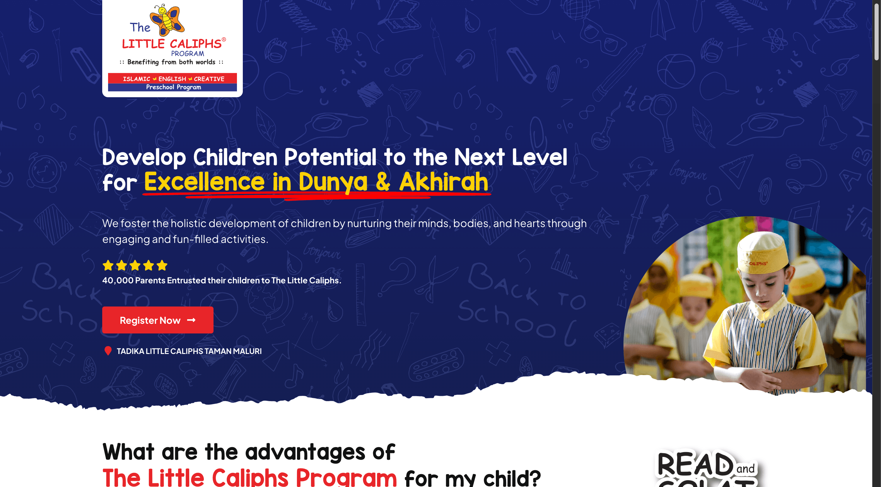 Screenshot of Khalifah Didik — Islamic education — WordPress platform development